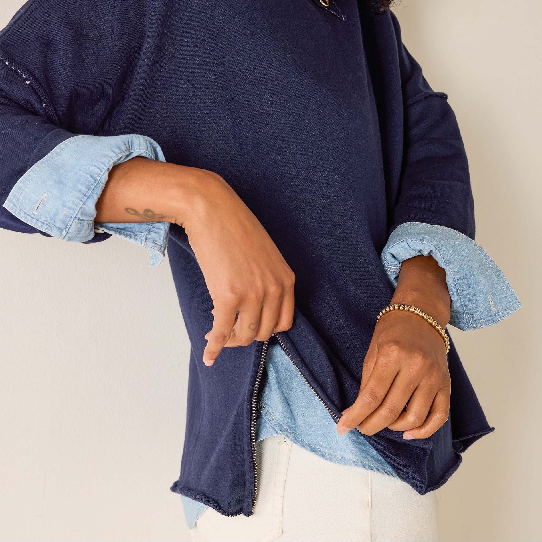 Frenchie Zip Size Crewneck