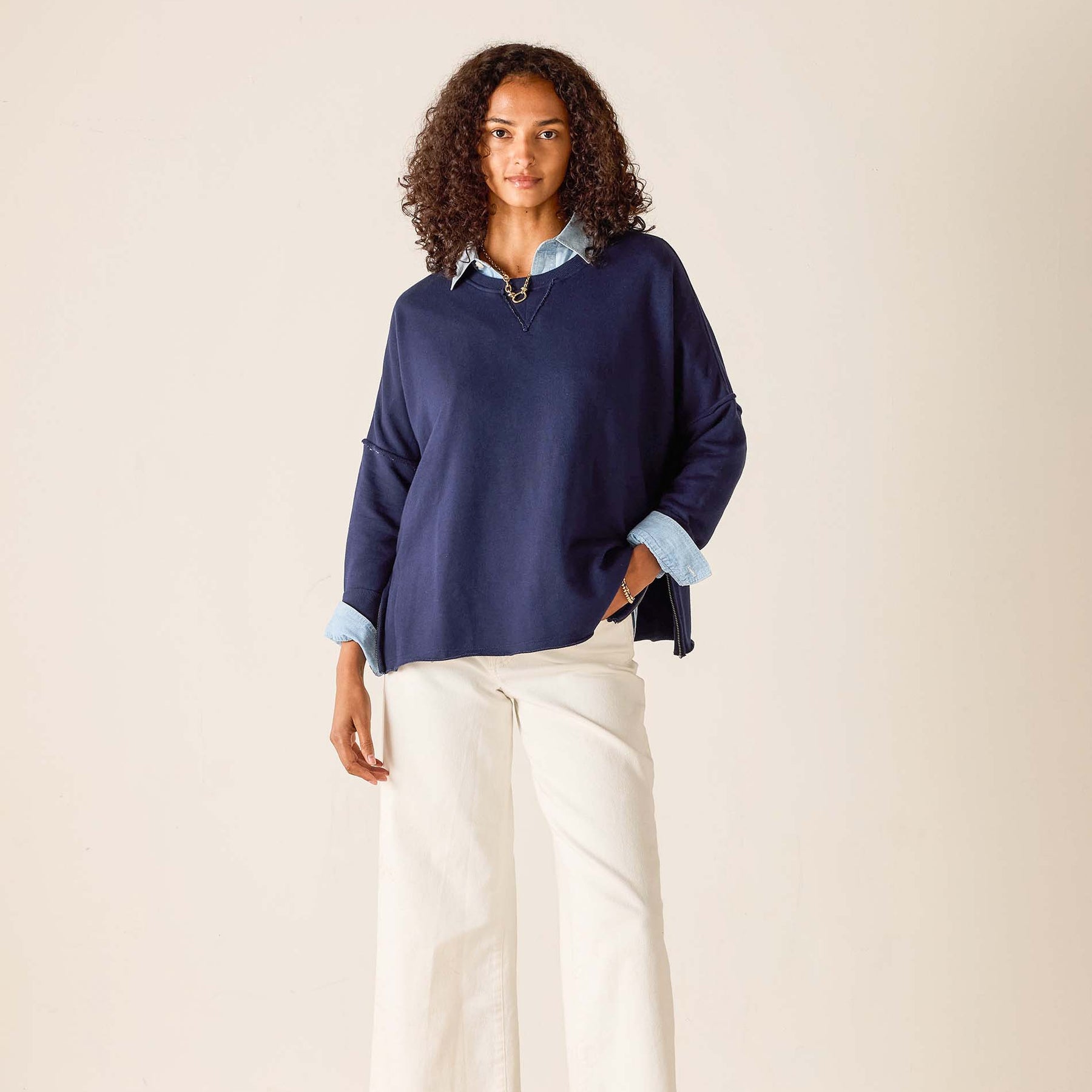 Frenchie Zip Size Crewneck