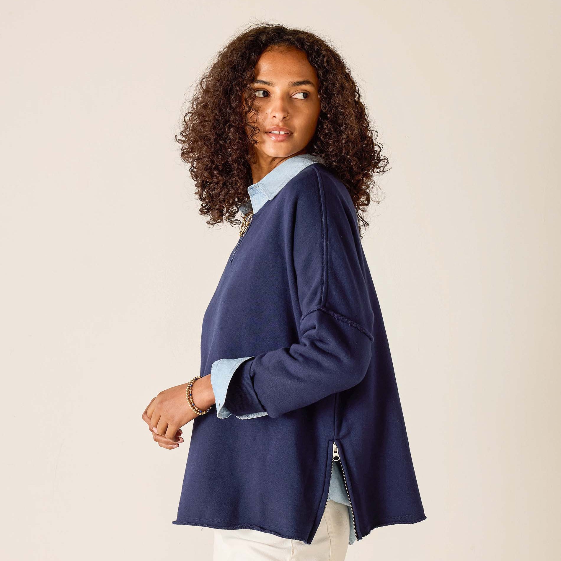 Frenchie Zip Size Crewneck