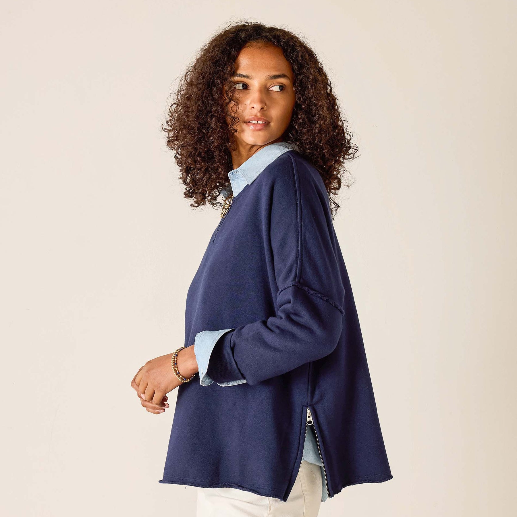 Frenchie Zip Size Crewneck