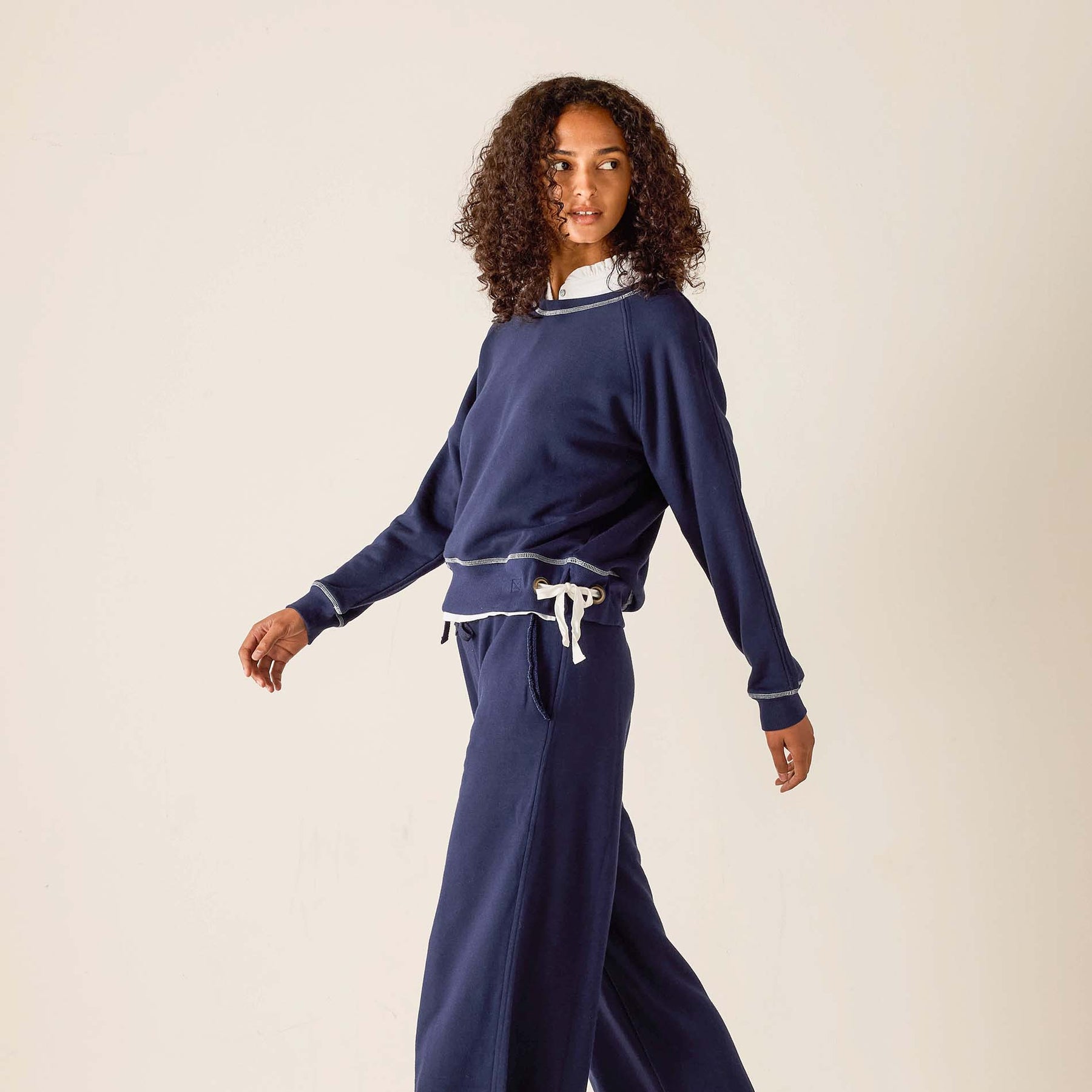 Frenchie Tie Side Crewneck