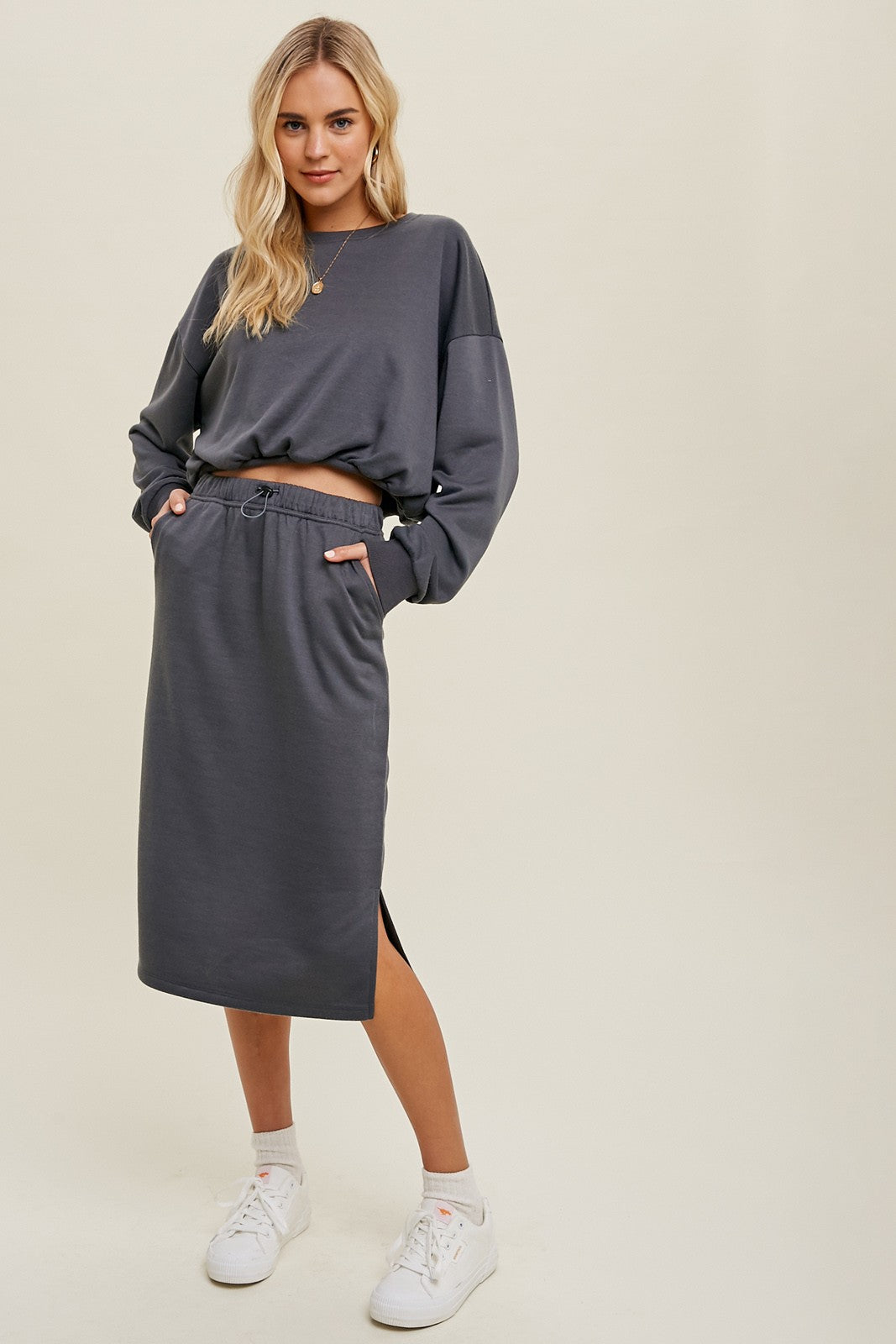 French Terry Bubble Pullover