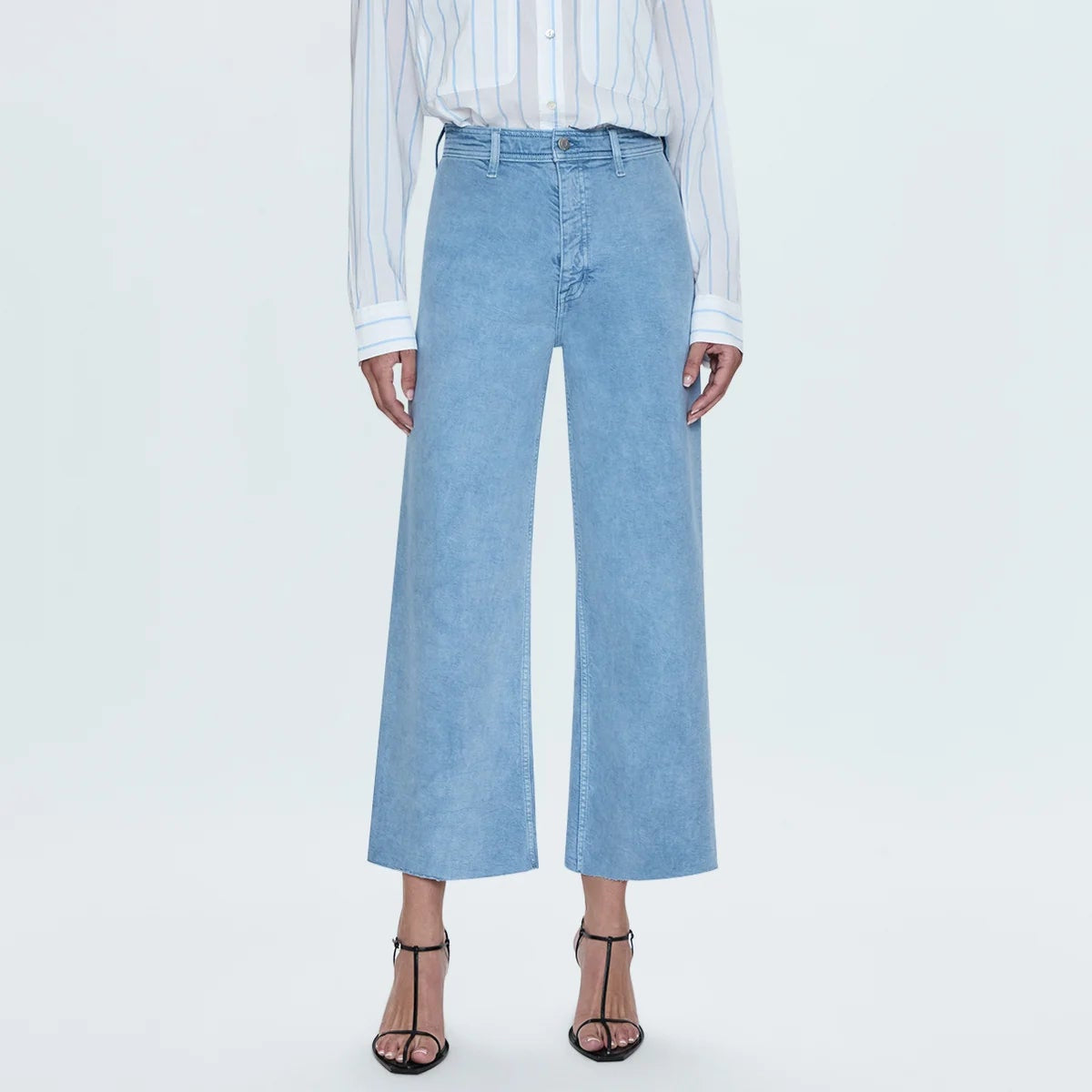 Pistola Penny Crop High Rise Wide Leg Jeans