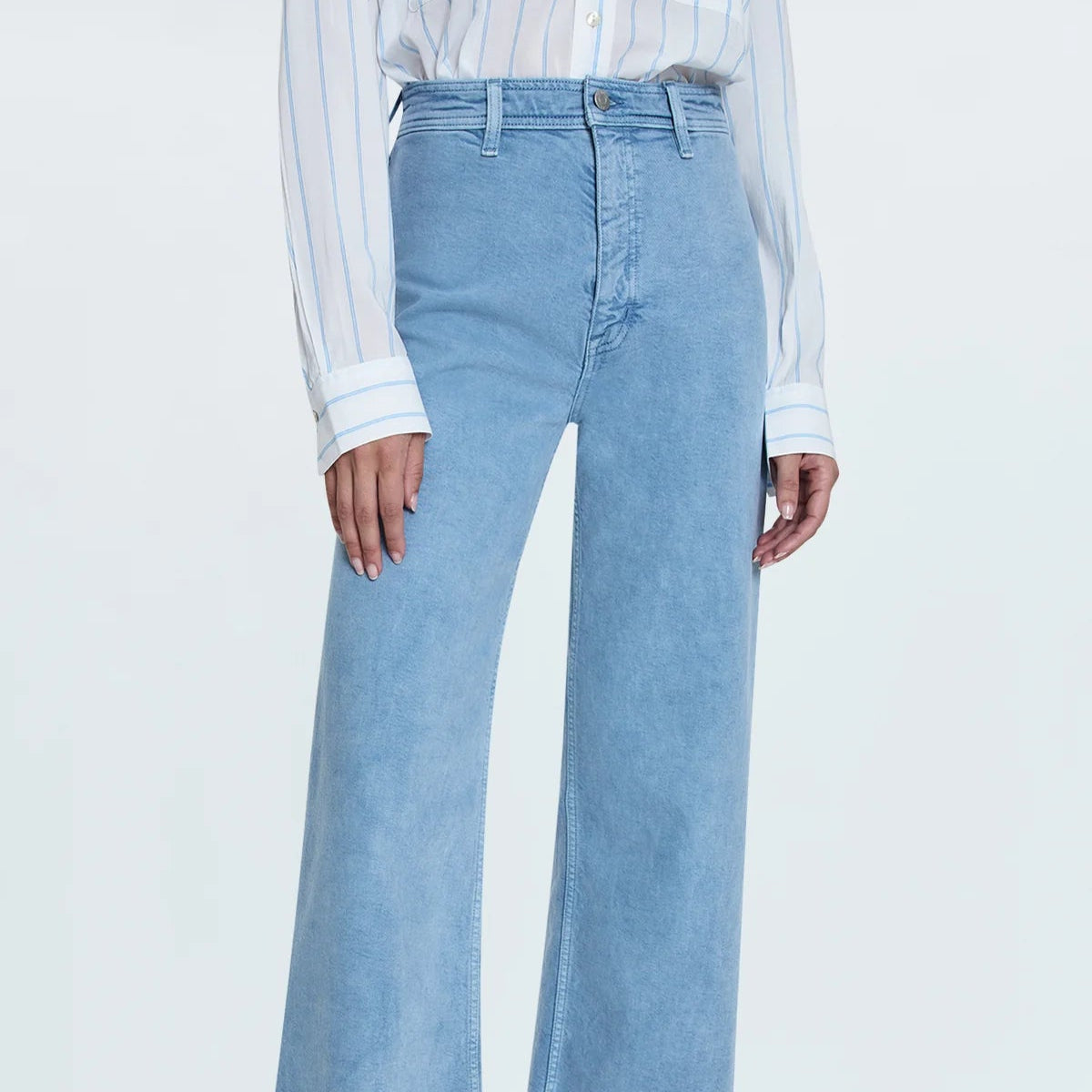 Pistola Penny Crop High Rise Wide Leg Jeans