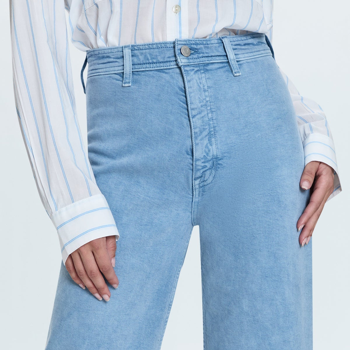 Pistola Penny Crop High Rise Wide Leg Jeans