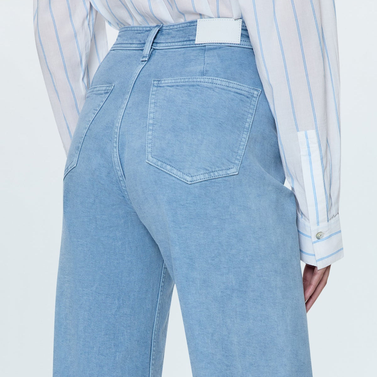 Pistola Penny Crop High Rise Wide Leg Jeans