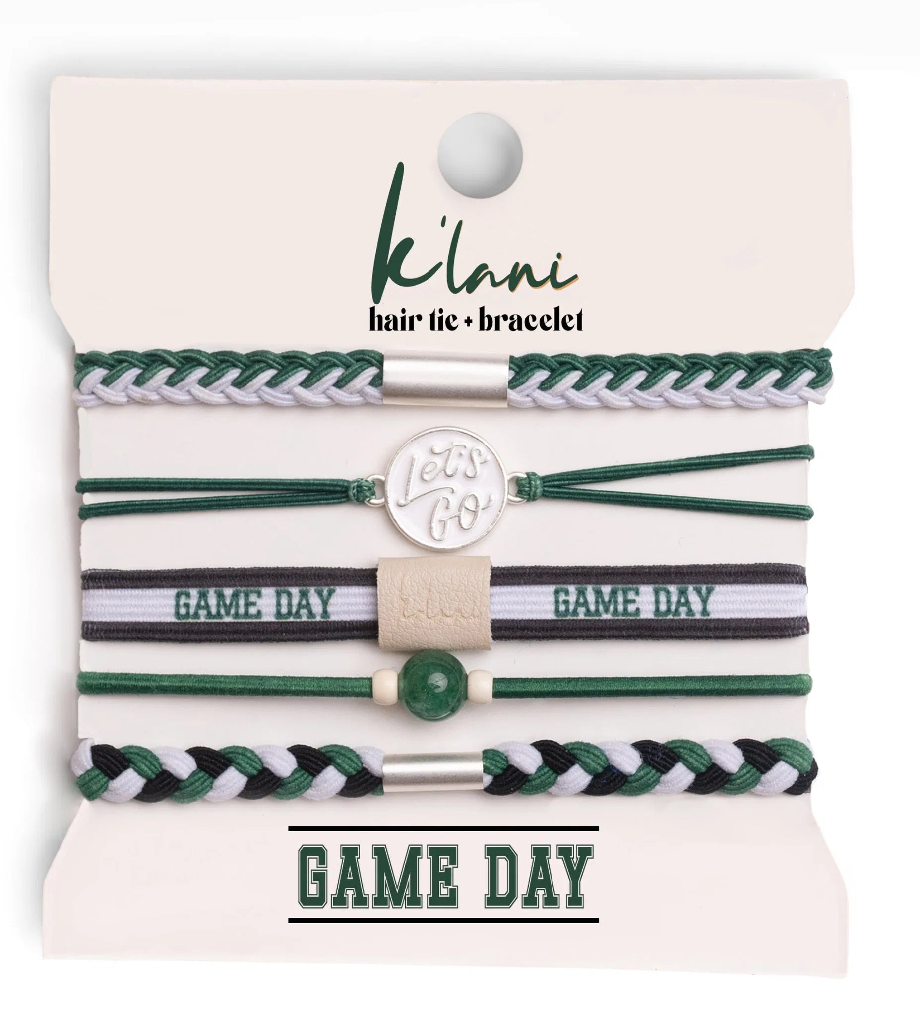 Game Day Hair Tie Bracelet Stack