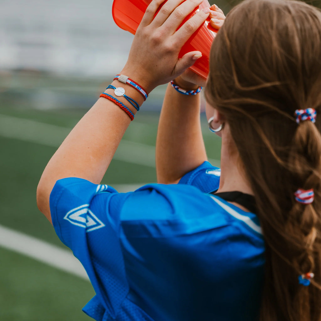 Game Day Hair Tie Bracelet Stack