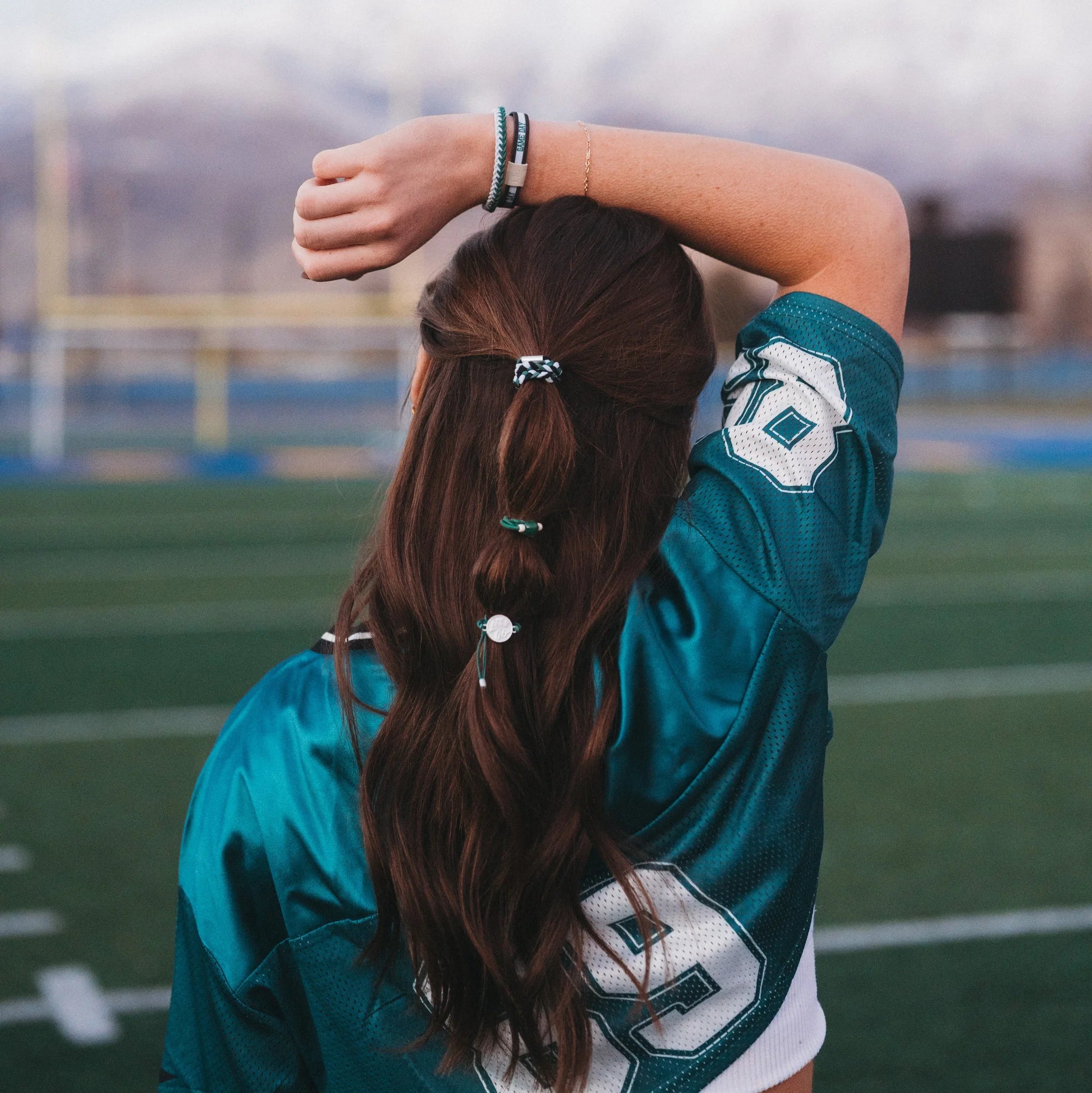 Game Day Hair Tie Bracelet Stack