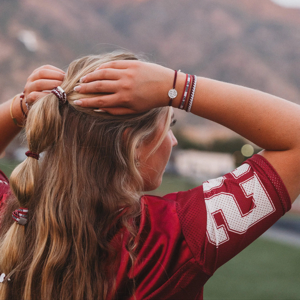 Game Day Hair Tie Bracelet Stack