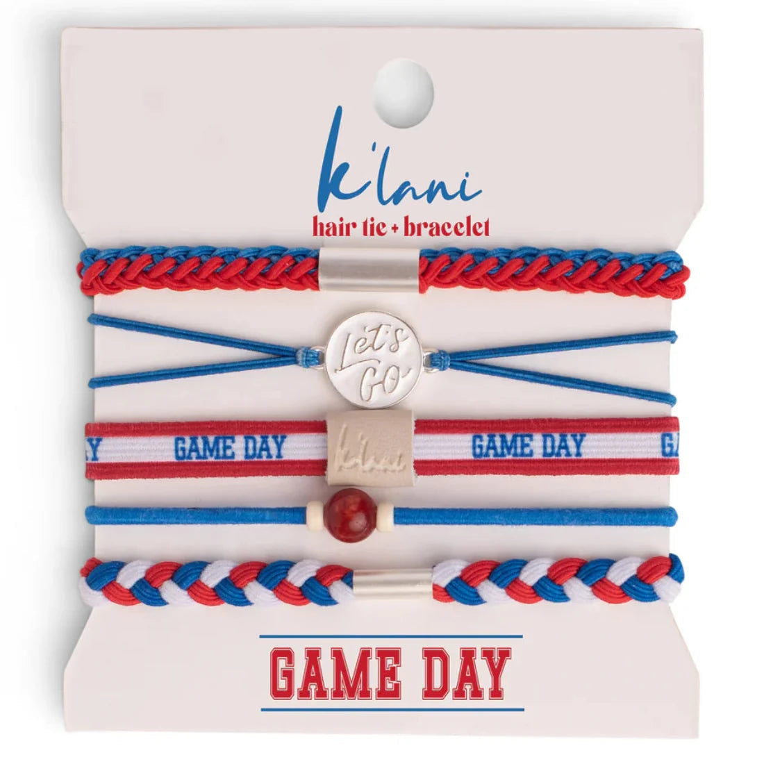 Game Day Hair Tie Bracelet Stack