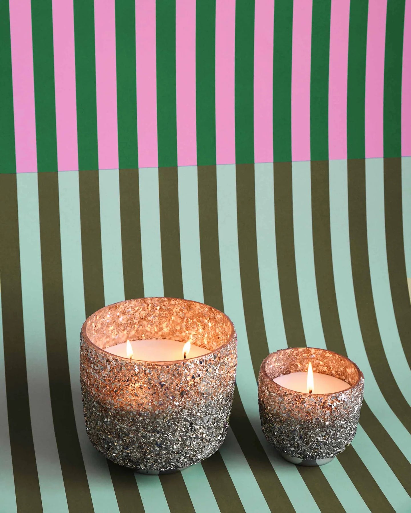 Mer Sea Holiday Glitter Candle