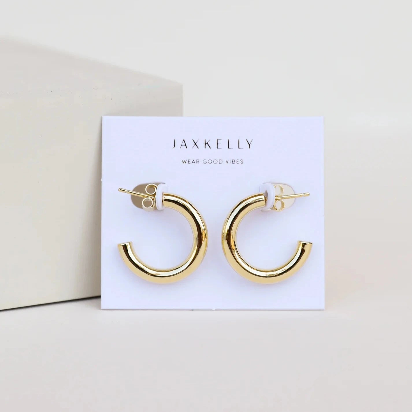 Jax Kelly Gold Smooth Hoops