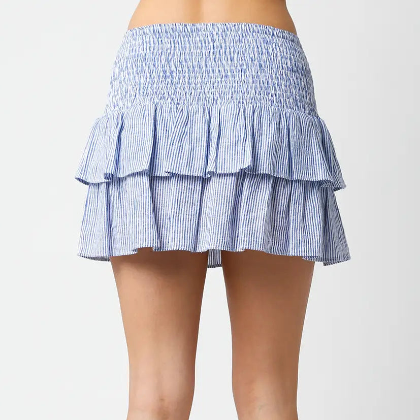 Gracelyn Linen Mini Skirt