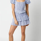 Gracelyn Linen Mini Skirt
