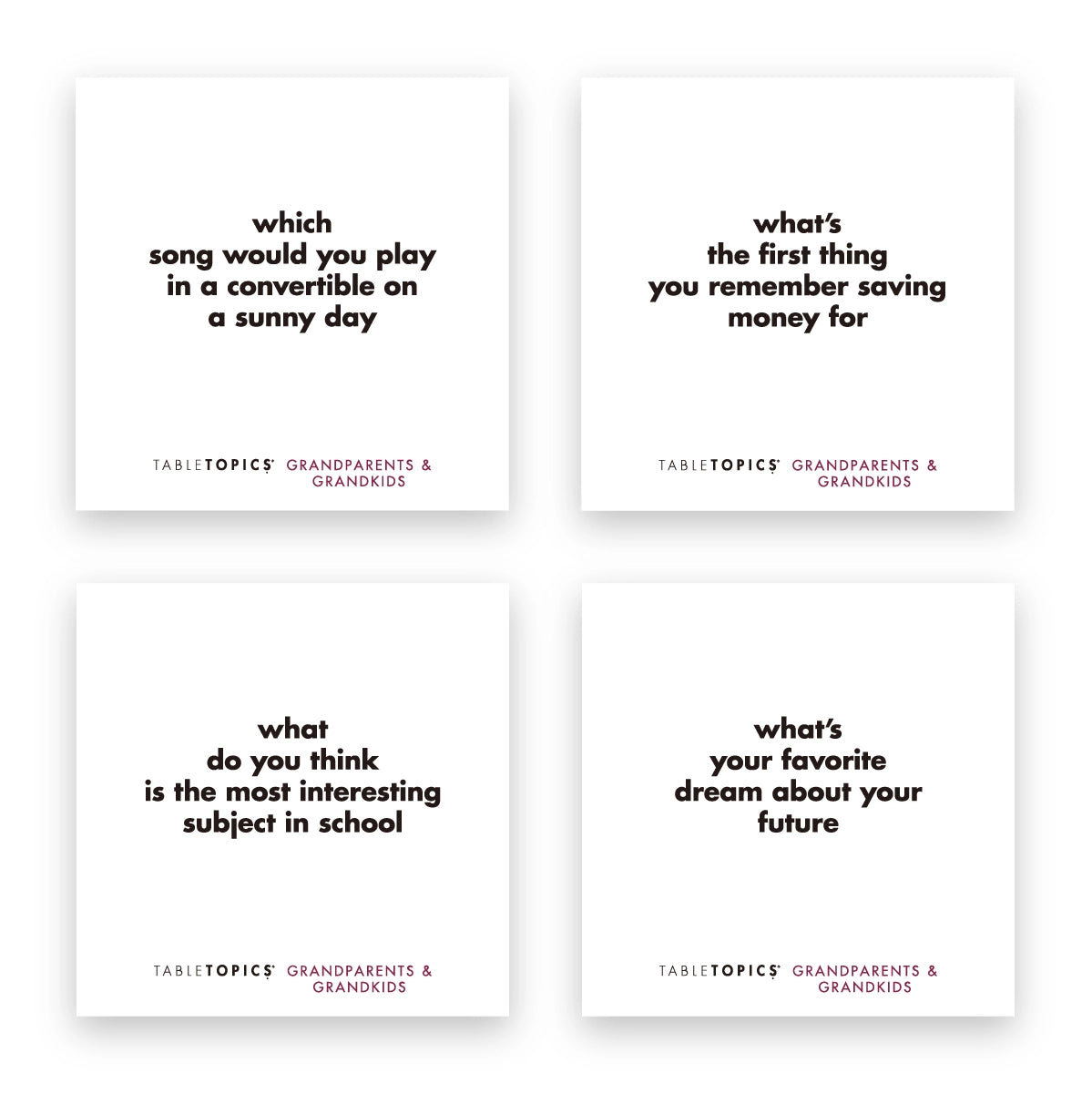 TableTopics Grandparents & Grandkids - Conversation Starters