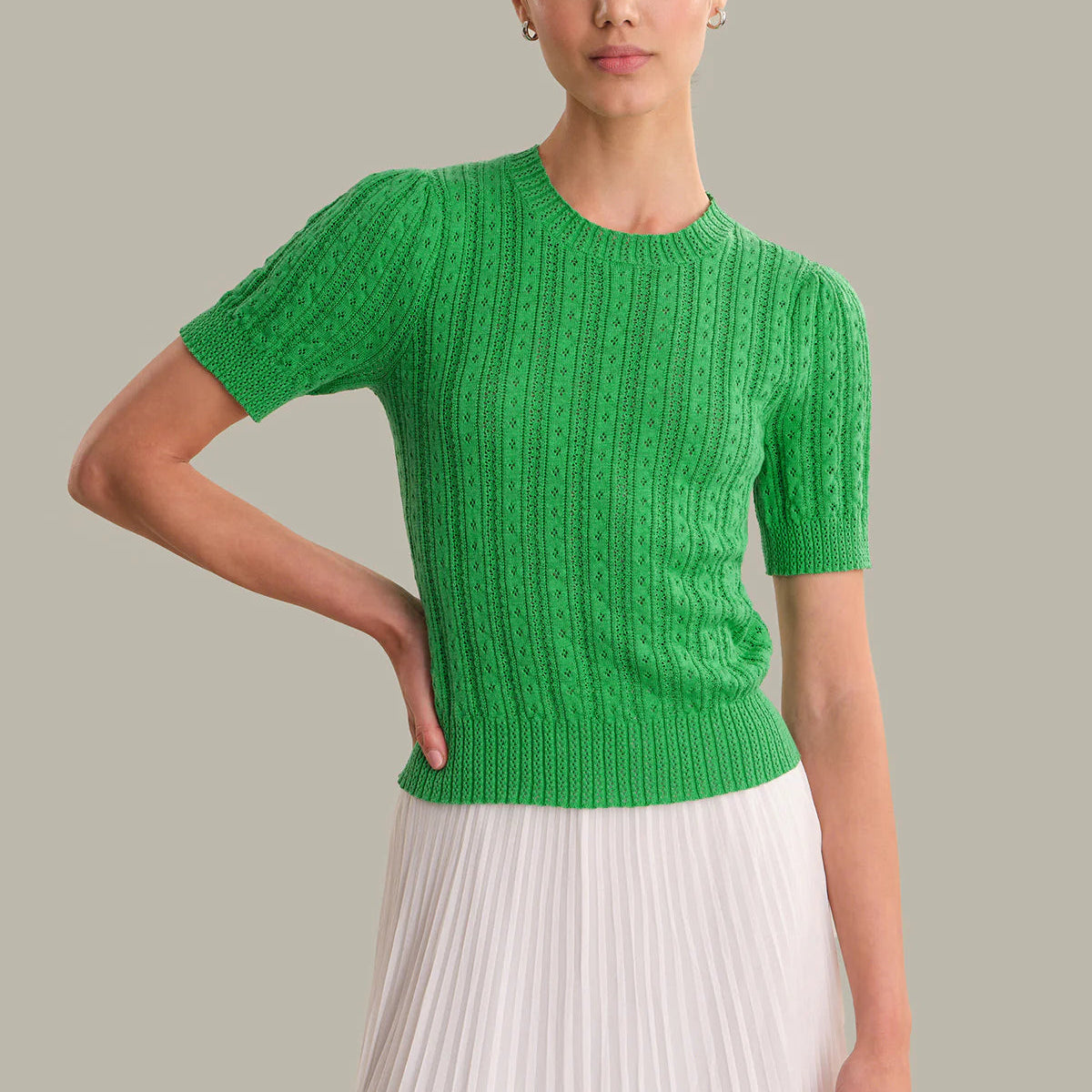 Harper Pointelle Sweater Main image