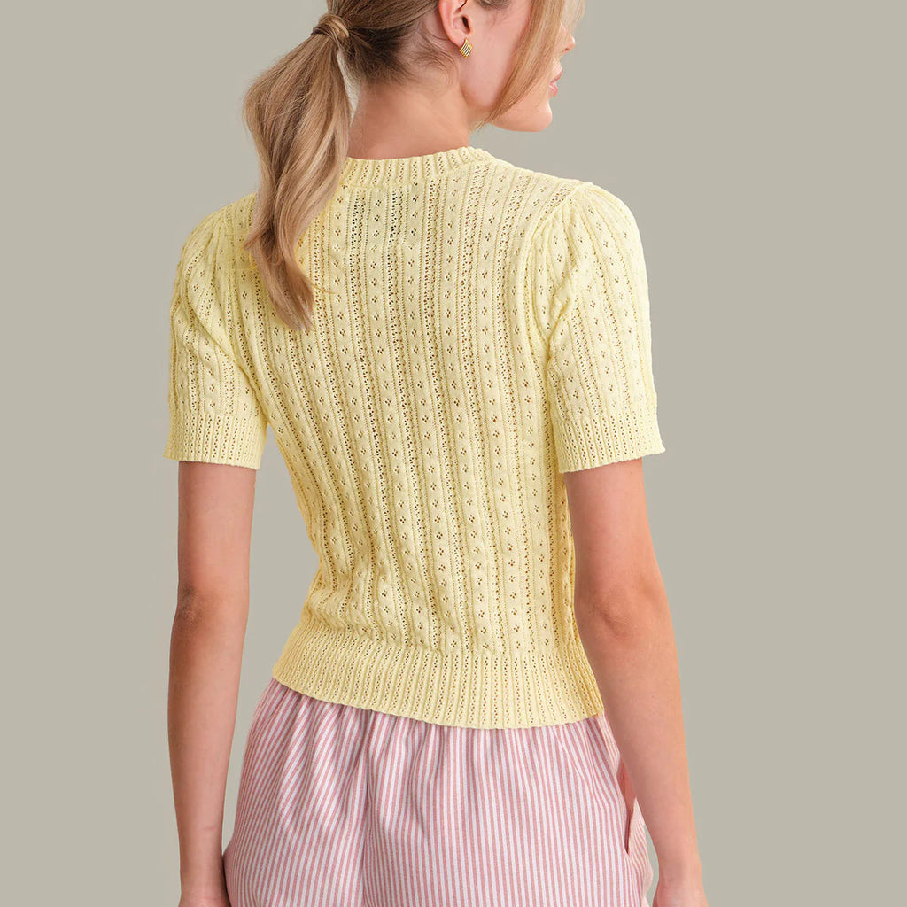 Harper Pointelle Sweater
