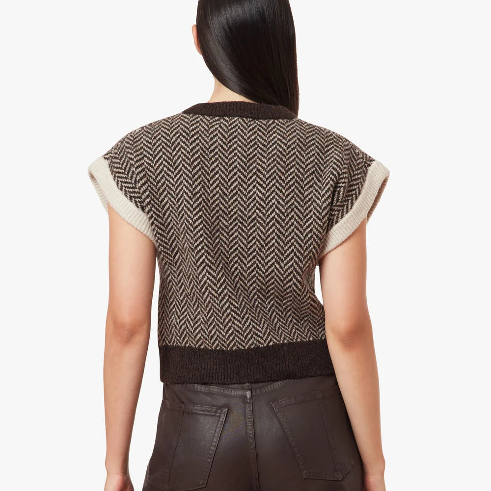 Habitual Herringbone Sweater Vest
