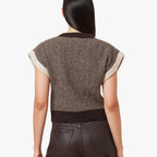 Habitual Herringbone Sweater Vest