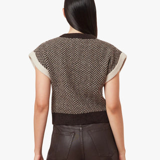 Habitual Herringbone Sweater Vest