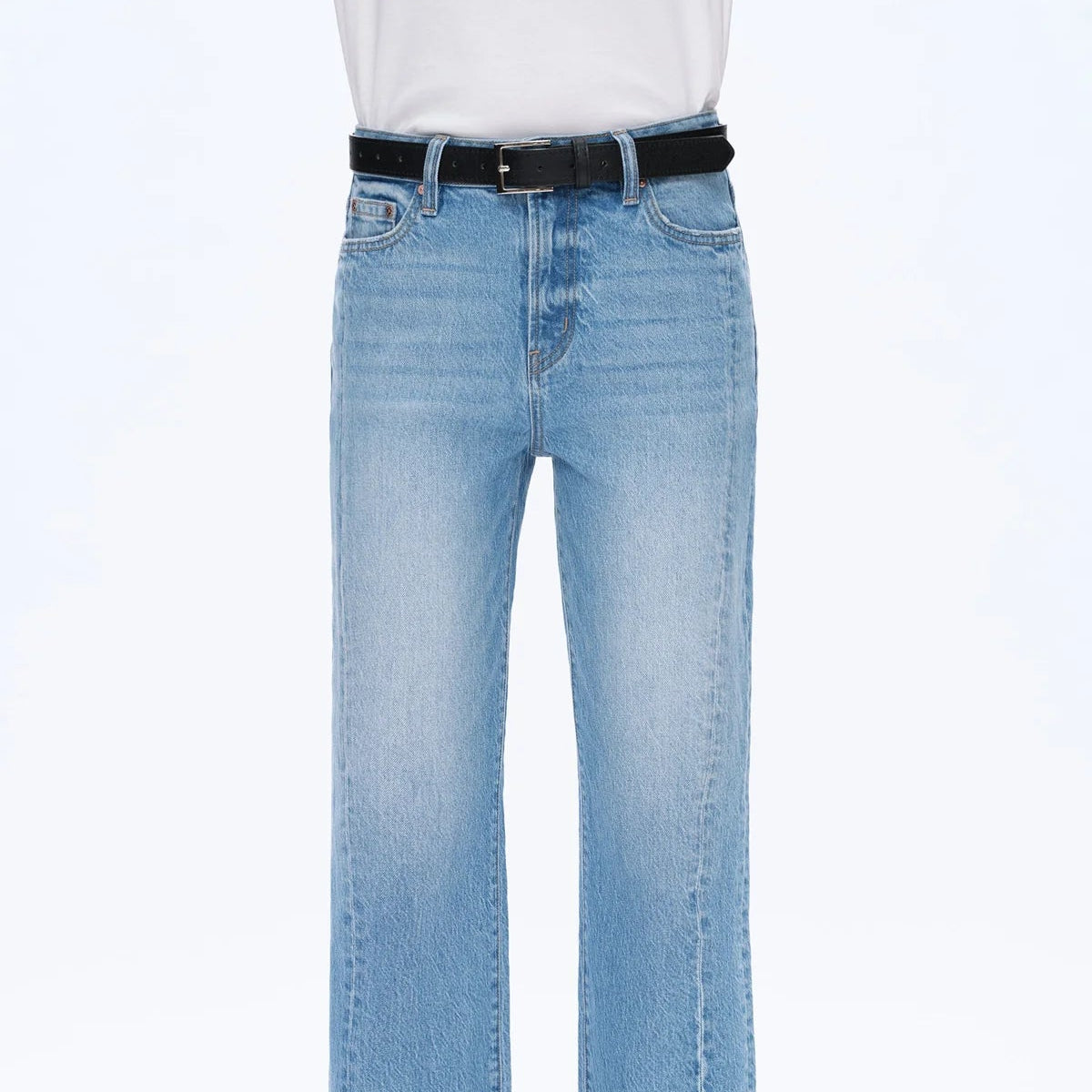 High Rise Straight Leg Jeans