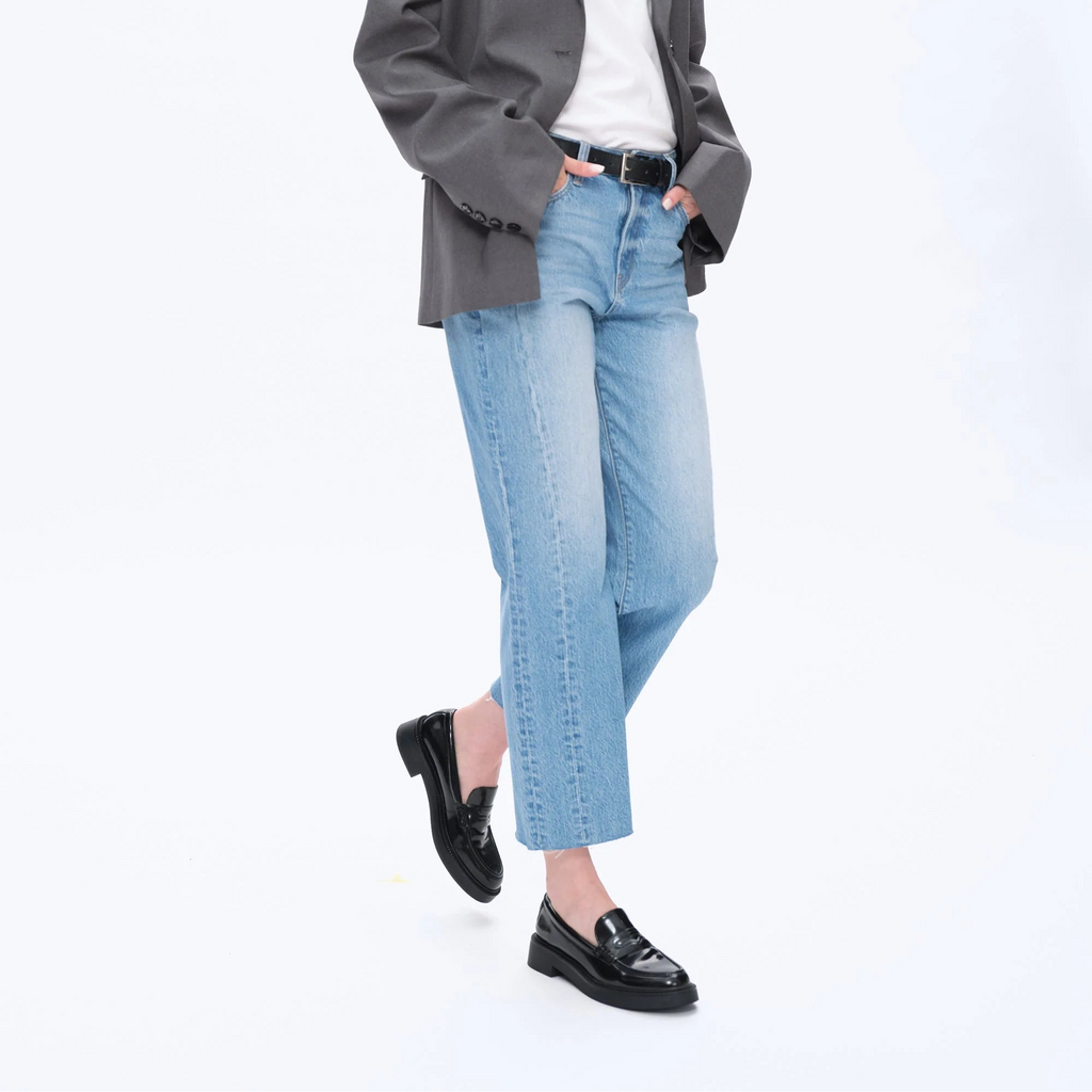 High Rise Straight Leg Jeans