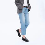High Rise Straight Leg Jeans