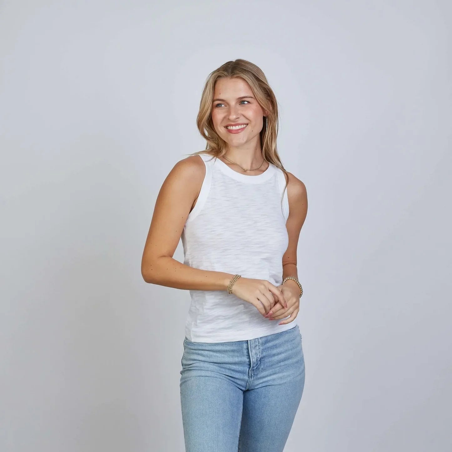 Everyday High Neck Cotton Tank Main image