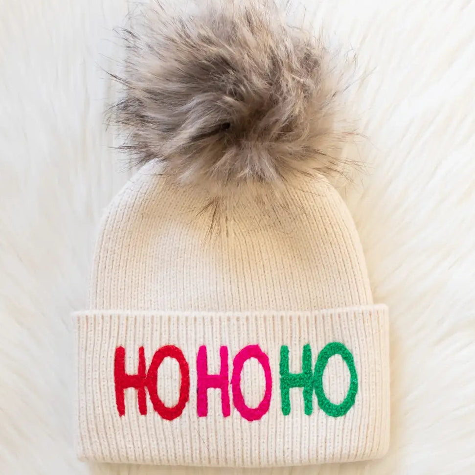 Ho Ho Ho Knit Pom Hat
