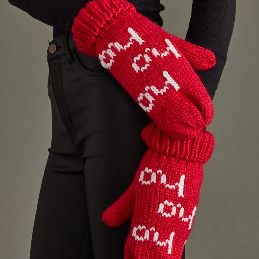 Ho Ho Ho Knit Mittens