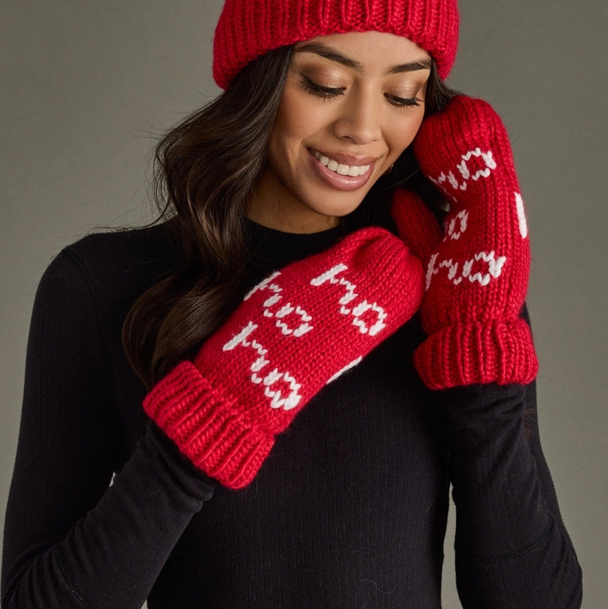 Ho Ho Ho Knit Mittens