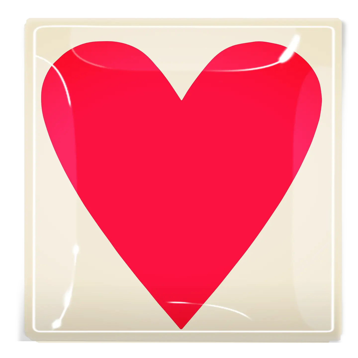 I Heart You Glass Tray