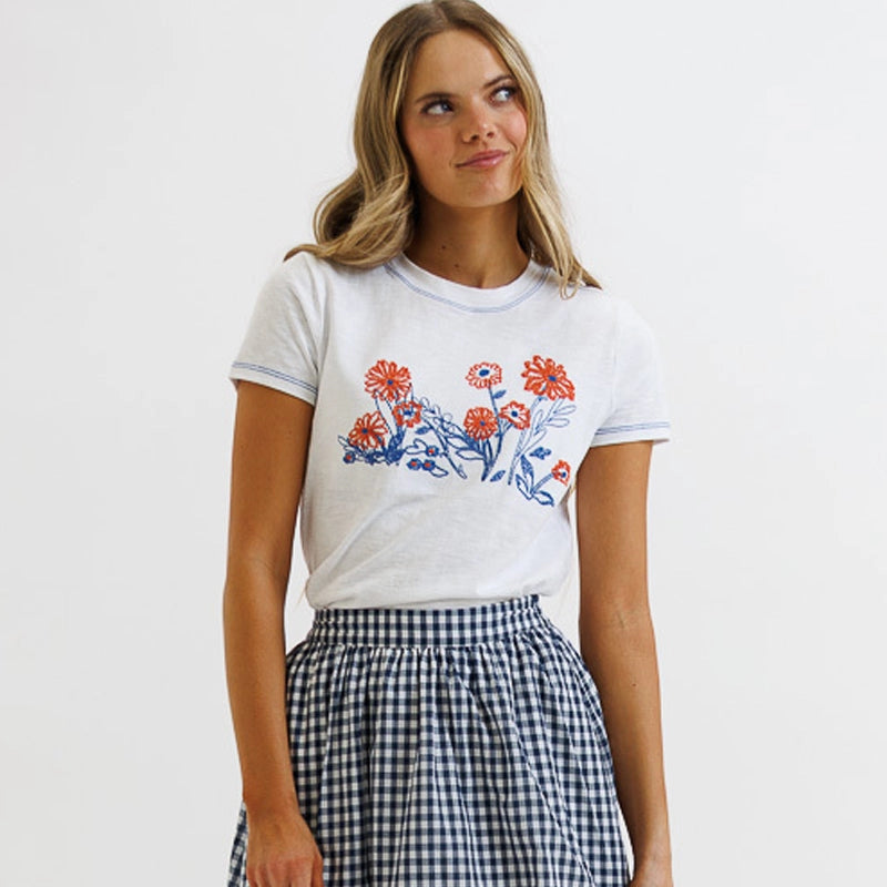 In Bloom Cross Stitch Tee
