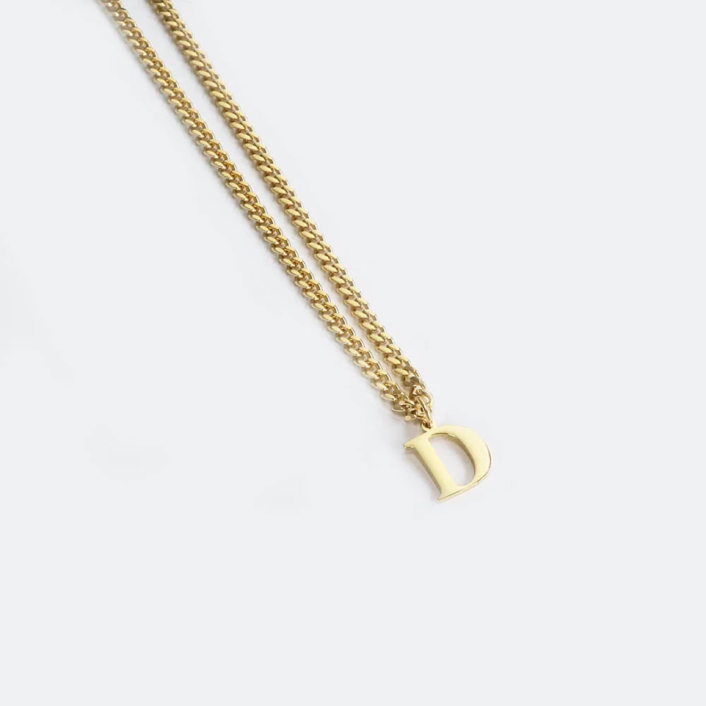 Raising Surfers Minimalist Initial Necklace