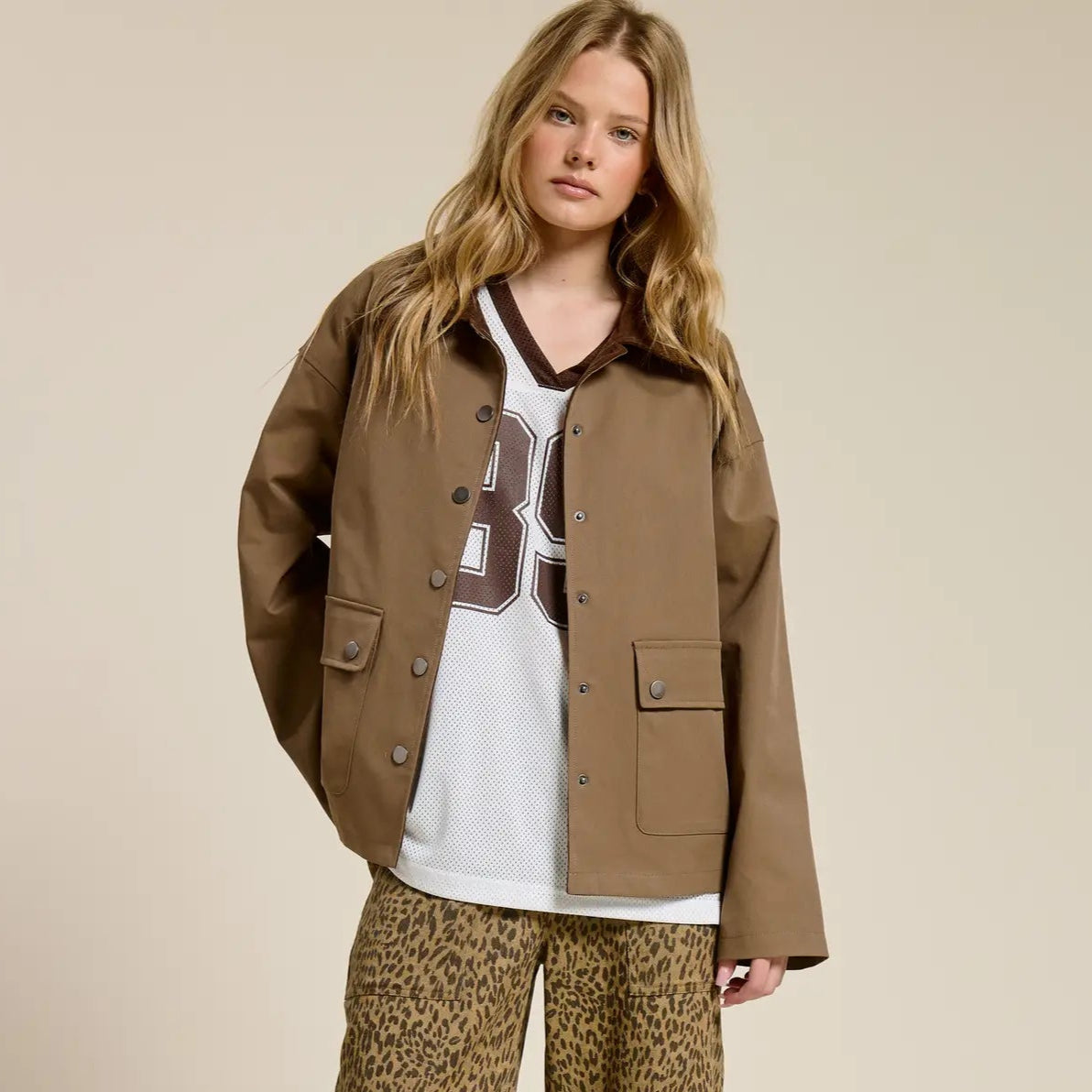 Snap Pocket Utility Jacket