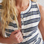 Free People Jamie Stripe Henley Tank