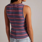 Free People Jamie Stripe Henley Tank