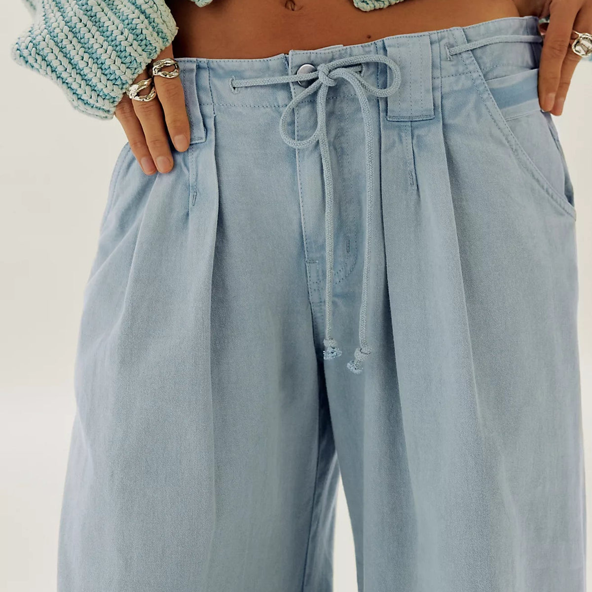 Julien Wide Leg Chino Trousers