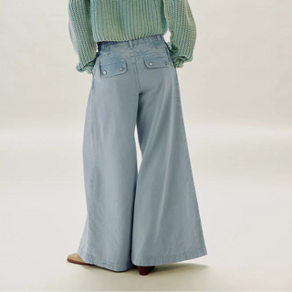 Julien Wide Leg Chino Trousers