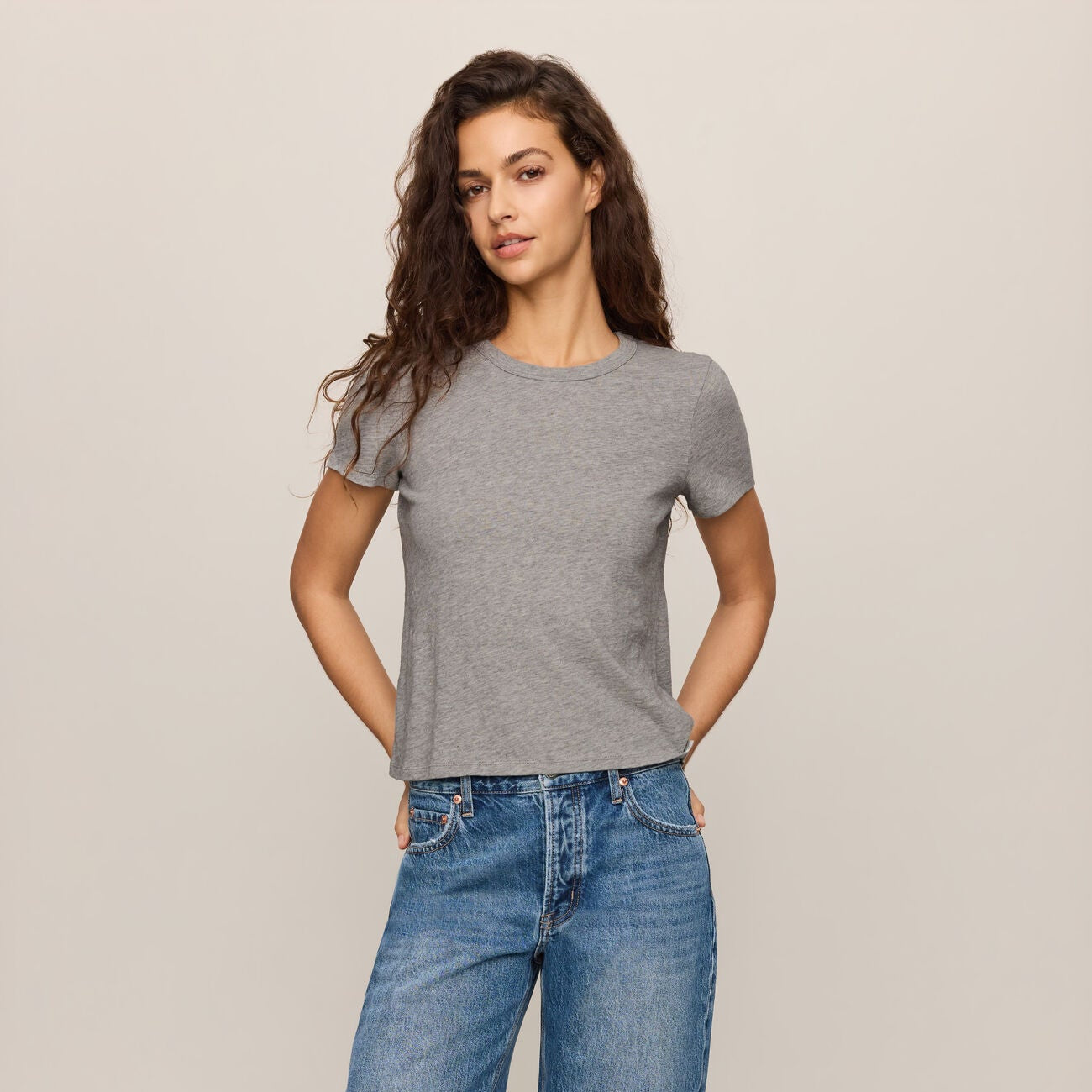 Junie Slub Tee Shirt Secondary image