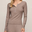 Just Right Rib Henley Top