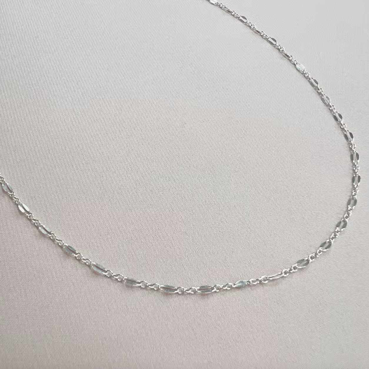 Kamryn Silver Sequin Necklace