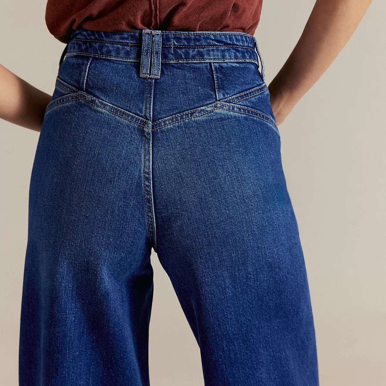 Free People Kellee High Rise Palazzo Jeans