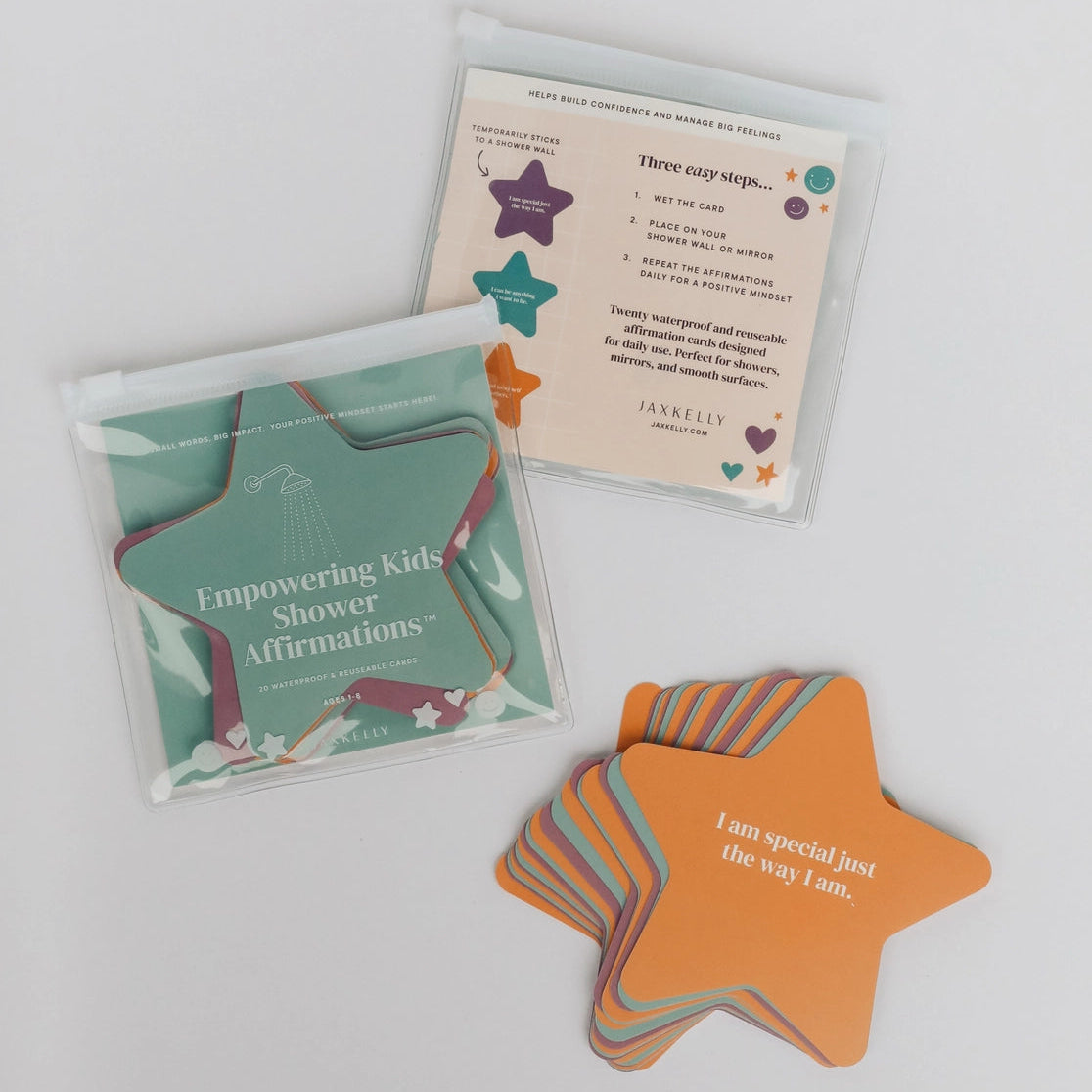 Kids Shower Affirmation Cards