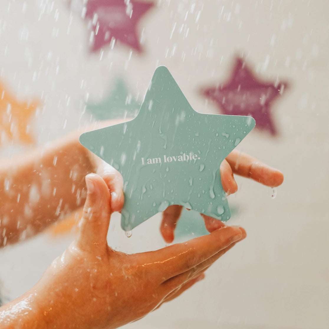 Kids Shower Affirmation Cards