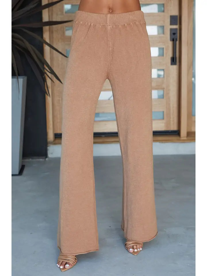 Italian Knit Cozy Flare Pant