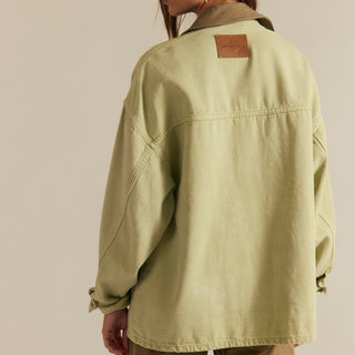Free People Lemon Denim Jacket