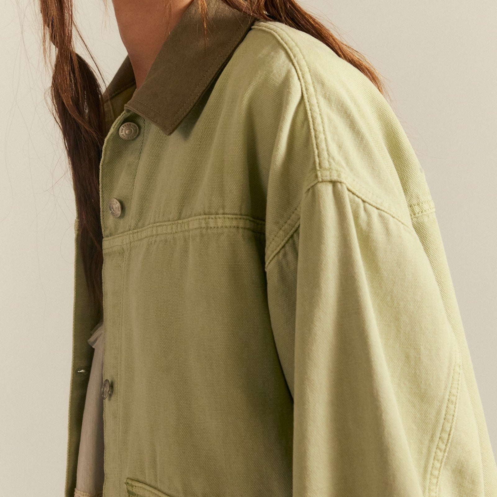 Free People Lemon Denim Jacket