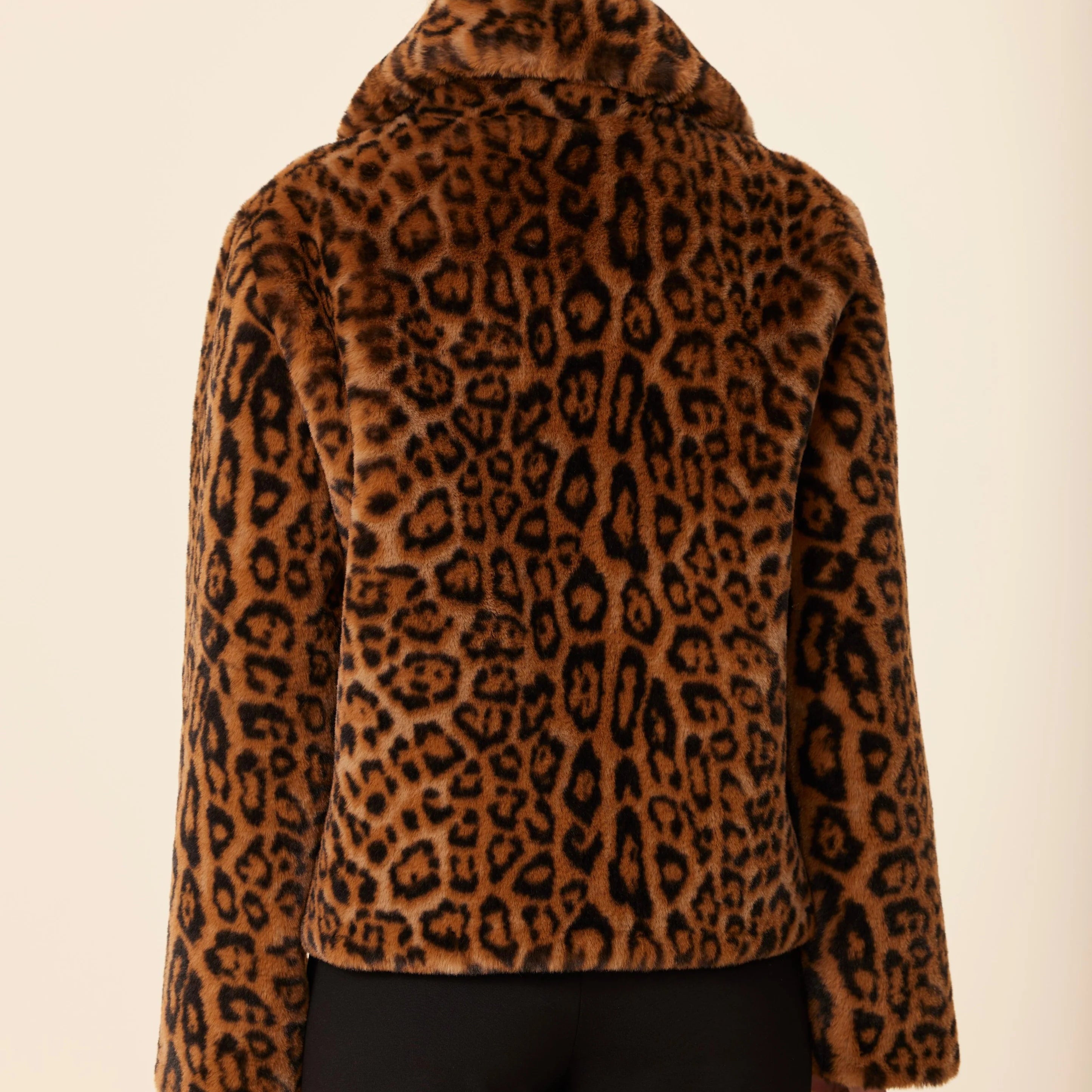 Faux Fur Leopard Jacket